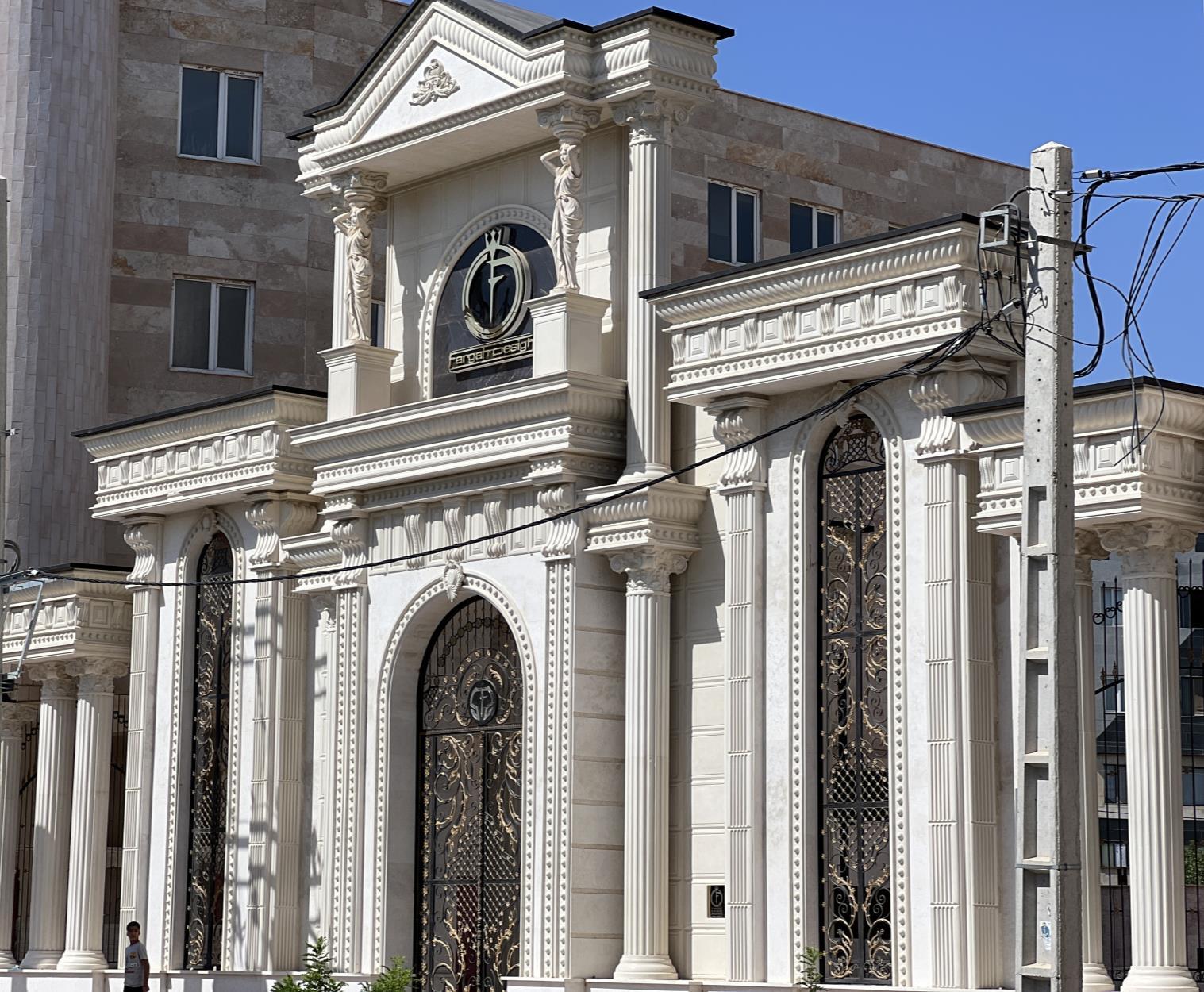 Fargah Design executed stone facade